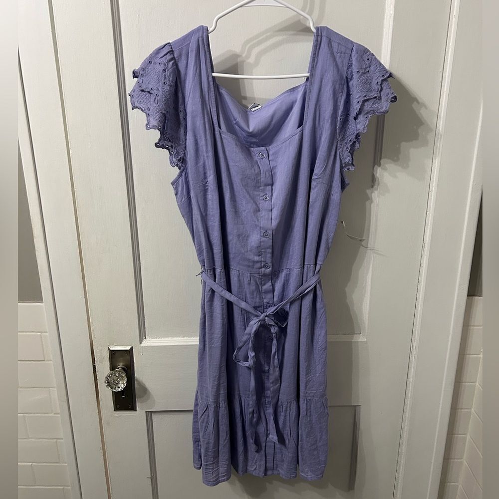 Old Navy Purple Midi Dress